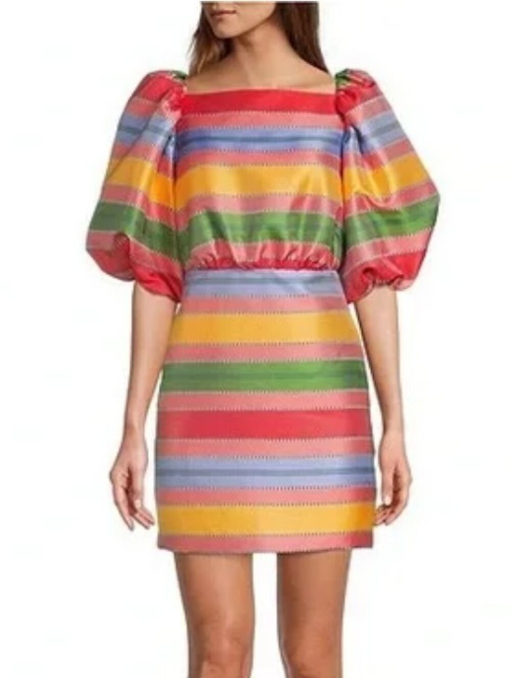 Antonio Melani x Nat Note Nell Puffed Sleeve Dress Size 14